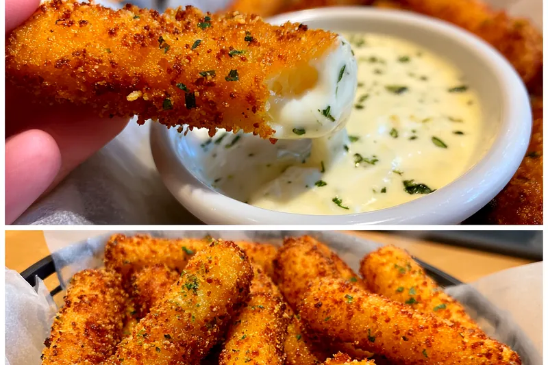Fresh ingredients for Spicy Mozzarella Sticks Delight
