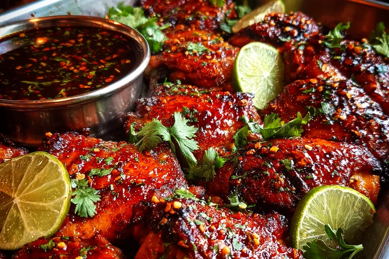 Cooking process for Spicy Roasted Lime Chicken