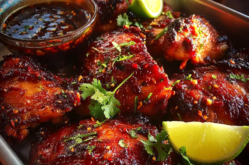 Fresh ingredients for Spicy Roasted Lime Chicken