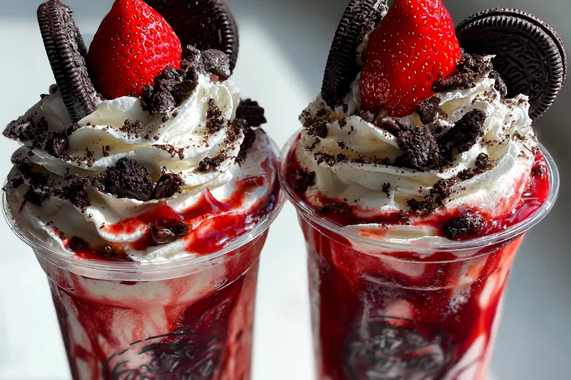 Cooking process for Strawberry Cookie Delight