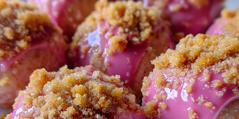 Strawberry Crunch Cheesecake Bites