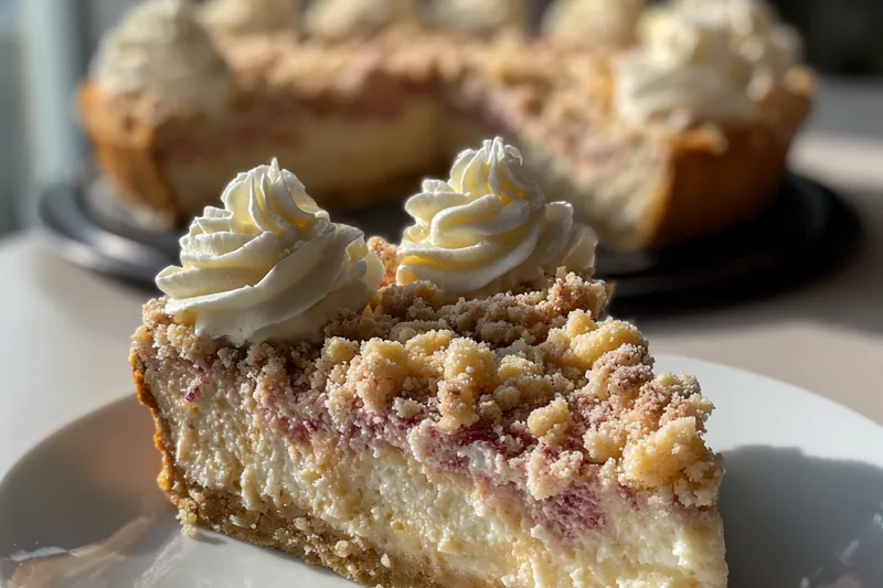 Cooking process for Strawberry Crunch Cheesecake