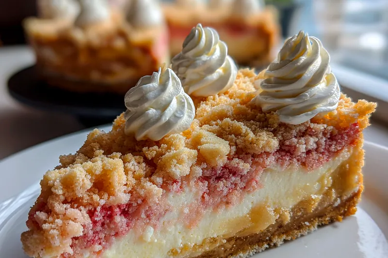 Fresh ingredients for Strawberry Crunch Cheesecake