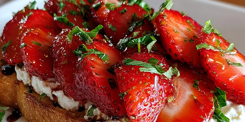 Strawberry Ricotta Balsamic Toast