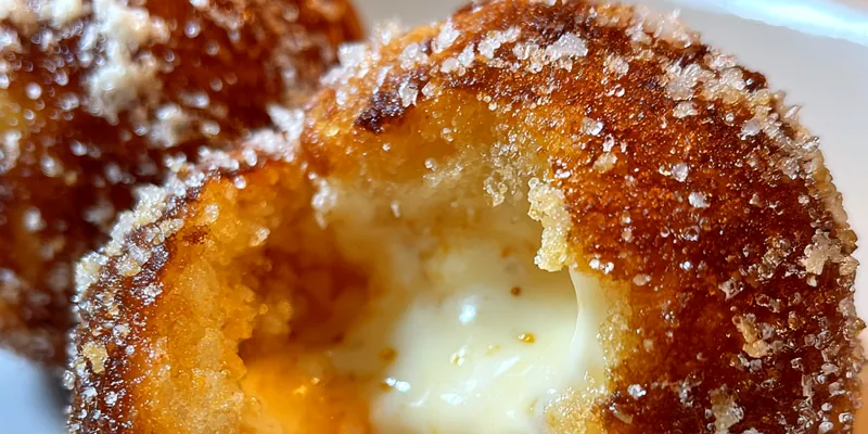 Sugar-Dusted Cream Pastries