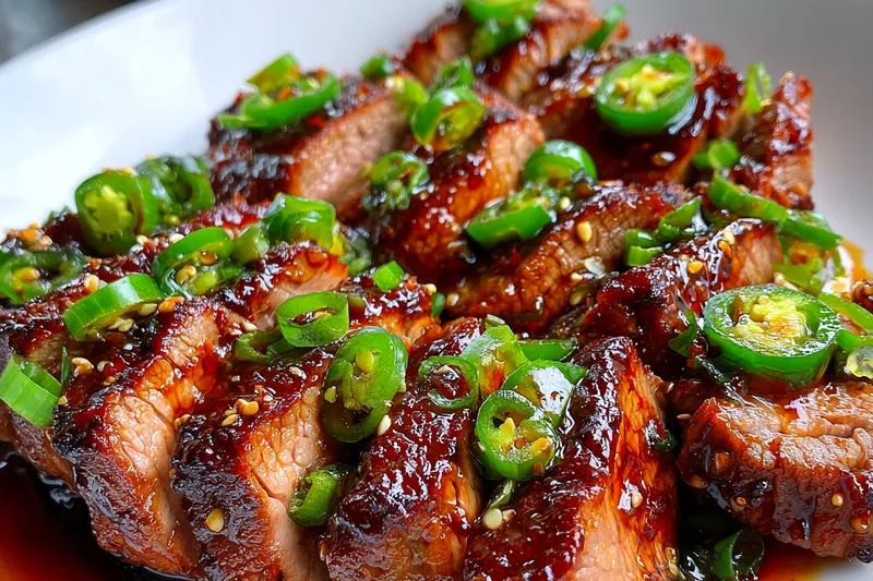 Fresh ingredients for Sweet Jalapeño Pork Delight