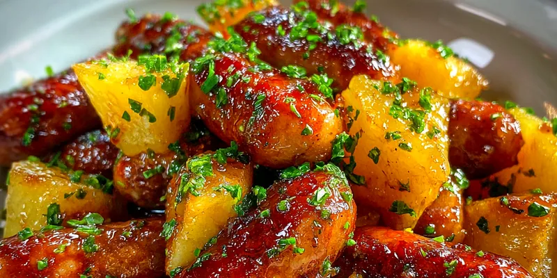 Sweet Pineapple Sausage Bites