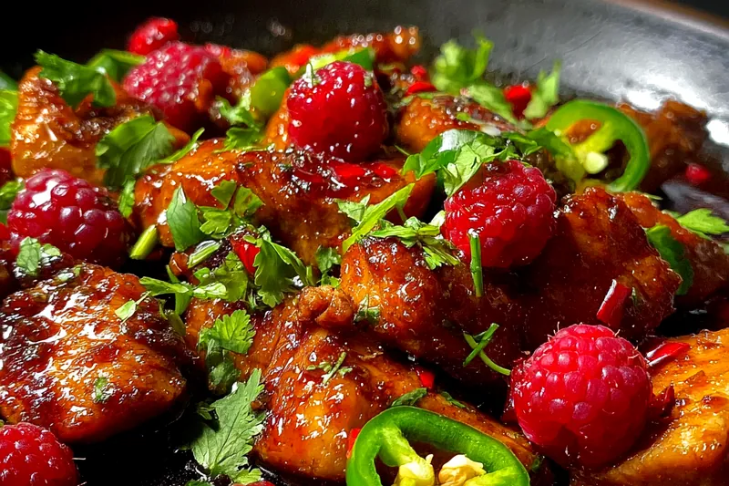 Fresh ingredients for Sweet Spicy Jalapeño Chicken
