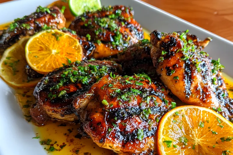 Fresh ingredients for Tropical Grilled Citrus Chicken