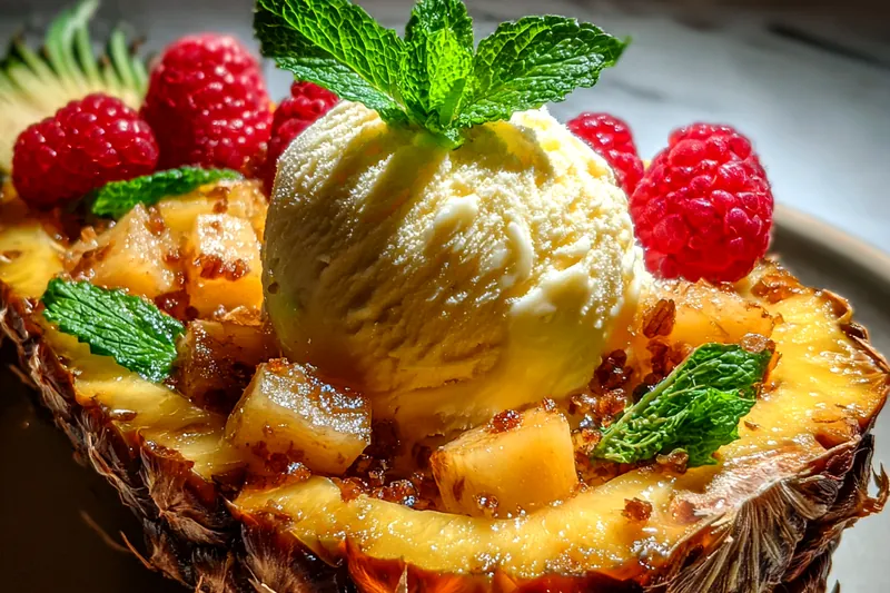 Fresh ingredients for Tropical Pineapple Delight