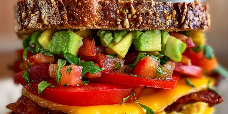 Ultimate Breakfast Club Sandwich