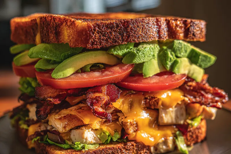 Fresh ingredients for Ultimate Club Sandwich