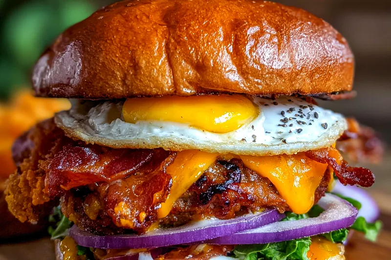 Cooking process for Ultimate Grilled Burger Delight