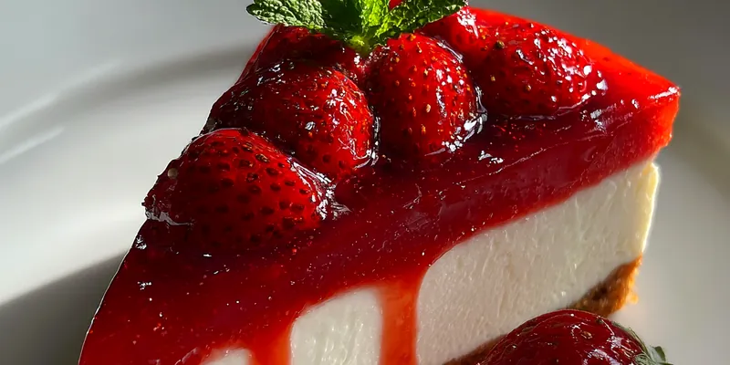 Velvety Strawberry Cheesecake