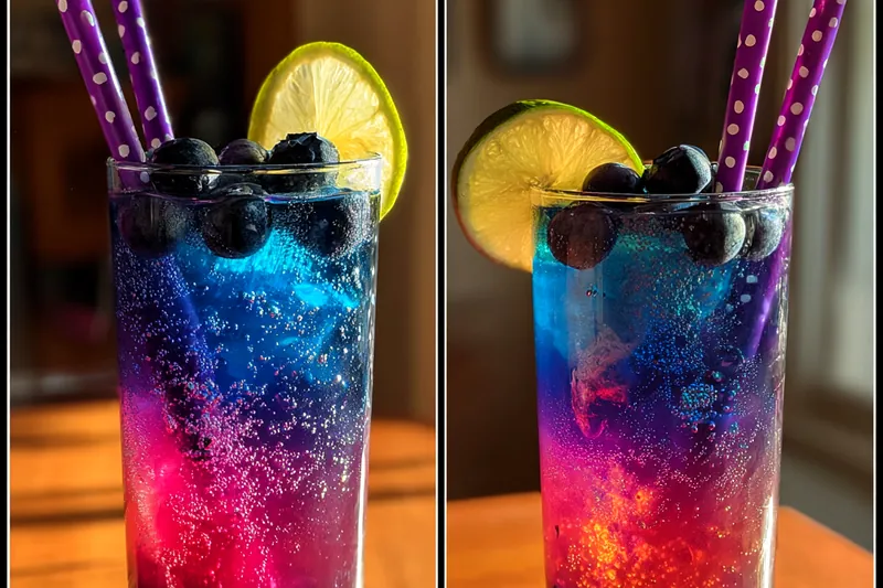 Cooking process for Vibrant Glow Cocktail