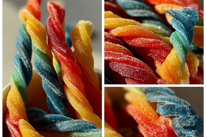 Cooking process for Vibrant Sugar Candy Twists